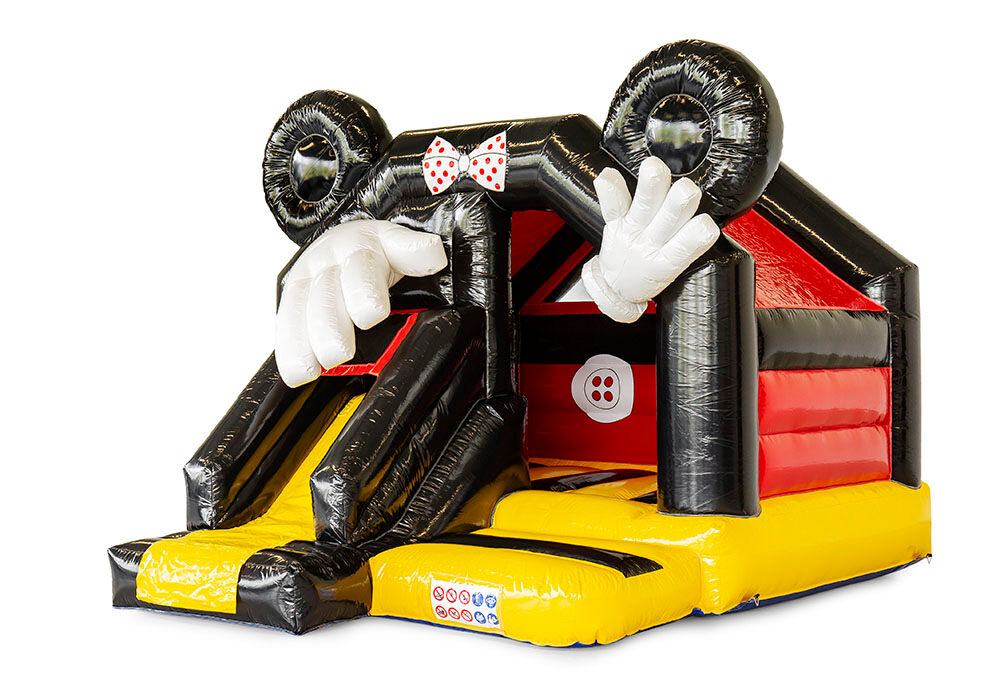 Buy inflatable custom made customSlide Combo Mouse bouncers online at JB Promotions UK. Request a free design for inflatable bouncy castles in your own corporate identity now